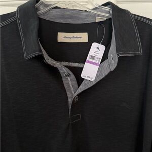 Tommy Bahama Men's Dark Gray Polo Shirt NEW!